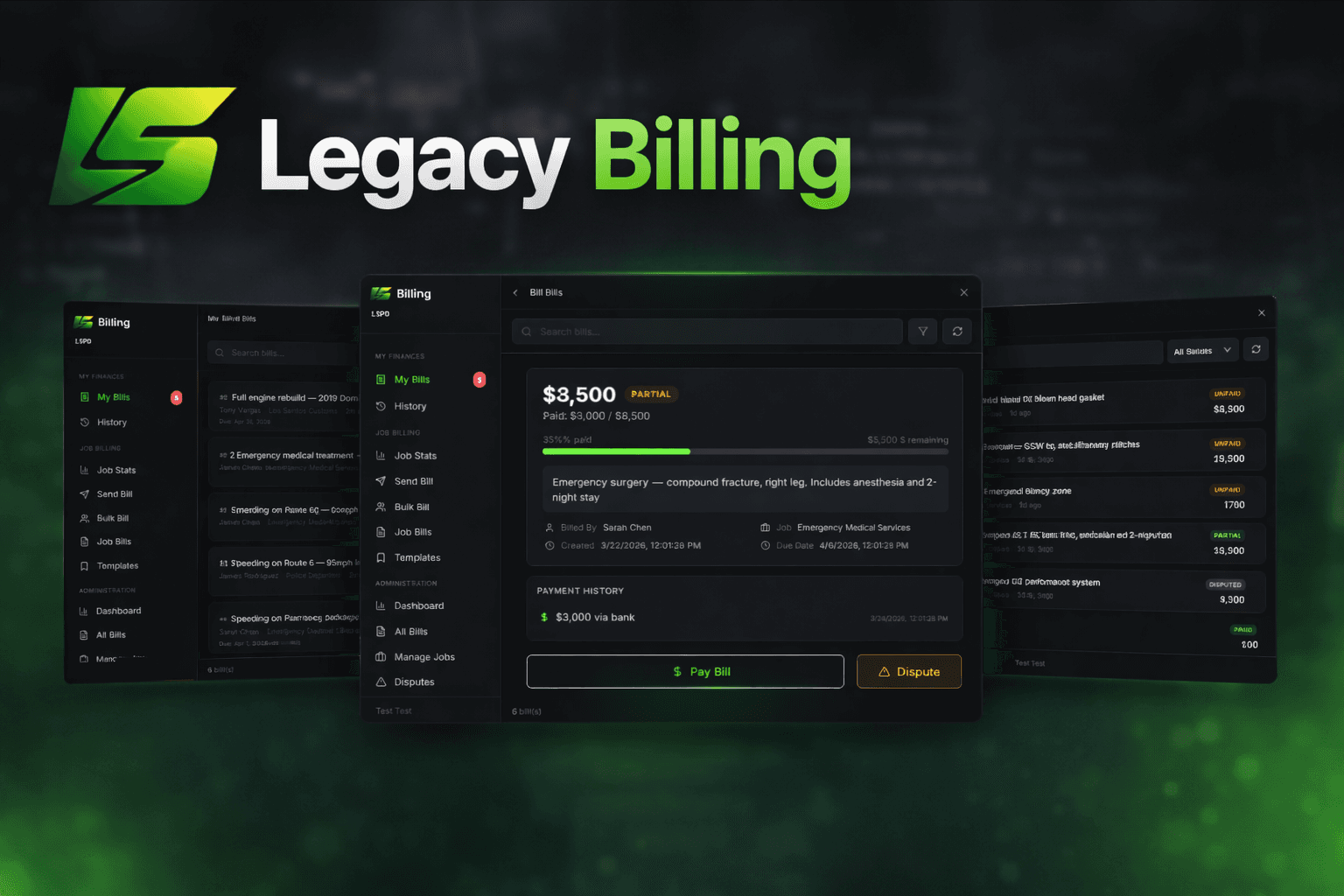 Legacy Billing [QB / QBX / ESX]